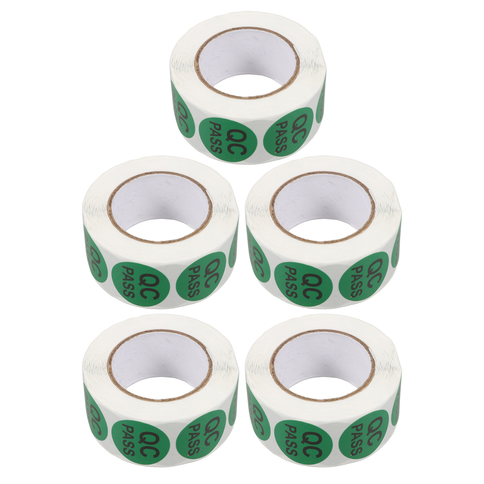5 Rolls Round Quality Control  - Sticker Label Roll 评论和价格