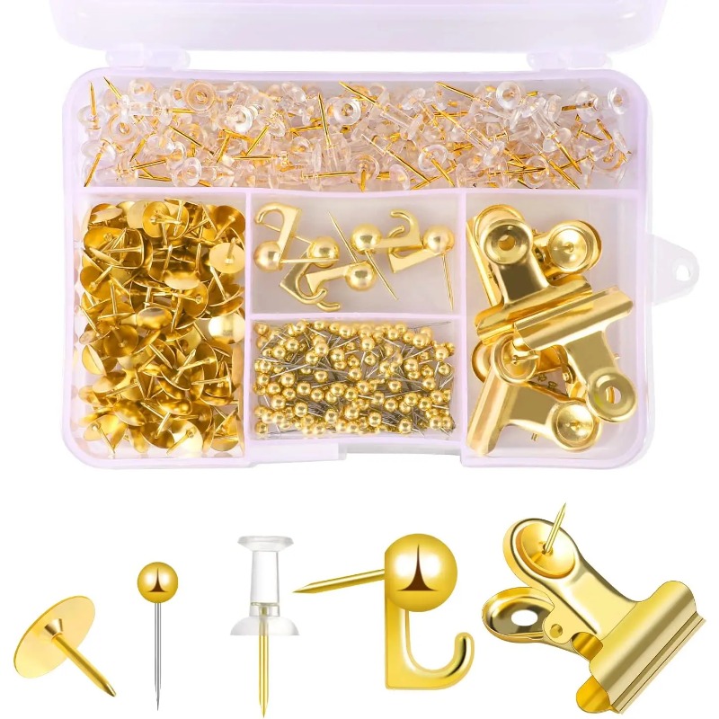310pcs Push Pins Set Binder Pa - Binder Clip Assorted 评论和价格